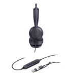 Yealink UH42 Wired USB-C and USB-A Headset with Noise Cancelling Boom Microphone Black