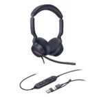 Yealink UH46 Dual Teams Wired USB-C USB-A Headset Black Noise Cancelling Microphone