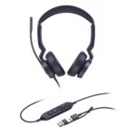 Yealink UH46 Dual Teams Wired USB-C USB-A Headset Black Noise Cancelling Microphone