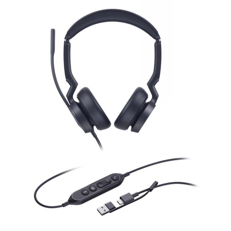 Yealink UH46 Dual Teams Wired USB-C USB-A Headset Black Noise Cancelling Microphone