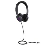 Yealink UH48 Dual UC Wired USB Type-C/A Headset with Hybrid Active Noise Cancelling and Boom Microphone Black