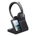 Yealink WH64 Workstation Dual Headset Wireless DECT Bluetooth 5.3 USB-C Boom Mic Black