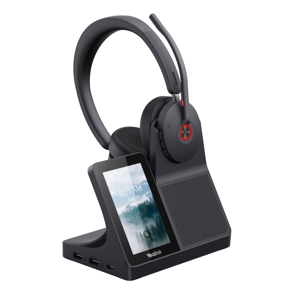 Yealink WH68 Workstation Wireless Headset DECT Bluetooth 5.3 Active Noise Cancelling Boom Microphone Black Yealink WH68 Workstation Wireless Headset DECT Bluetooth 5.3 Active Noise Cancelling Boom Microphone Black